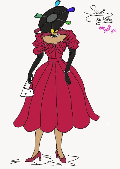 Entwurf Drag Kostüm  für Sücrü Pelivan bei RTL "Viva La Diva"